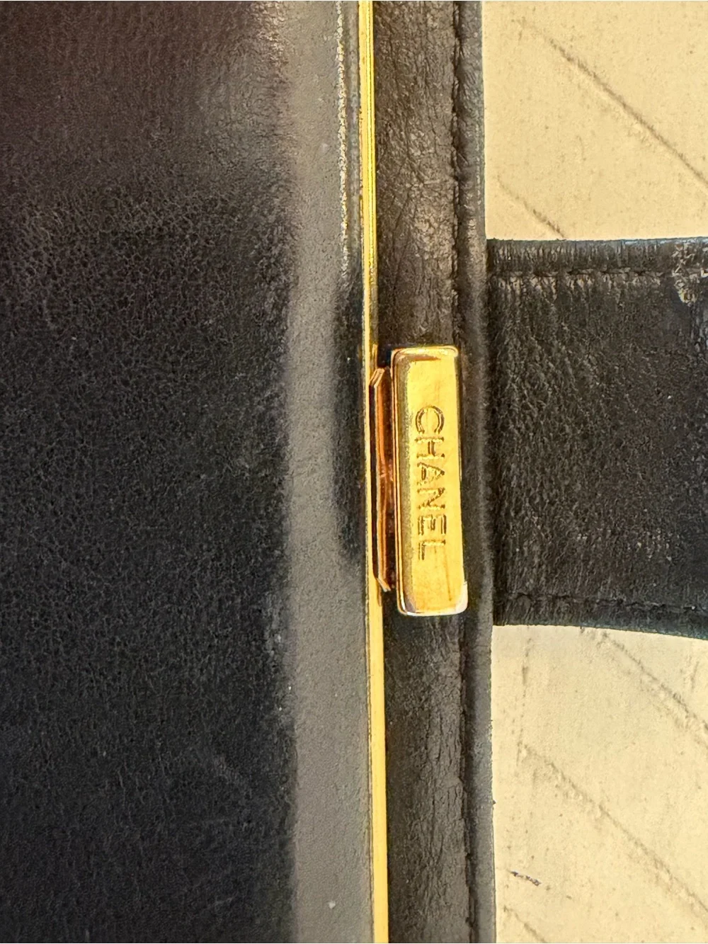 CHANEL Classic Black Caviar Leather Wallet